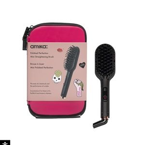 Amika polished perfection mini
straightening brush - NWOT